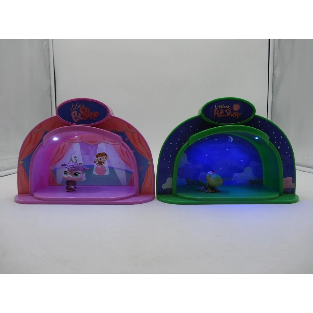 LPS Littlest Pet Shop Light Up Dome Cozy Campfire Stage Platform Works Talent S